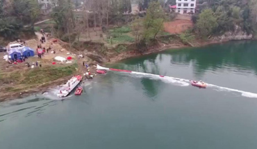 Emergency rescue operation in Zijiang, Hunan Province